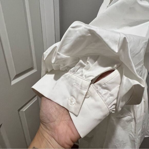 NWT English Factory puff sleeve collared mini dress oversized size medium - Picture 11 of 15